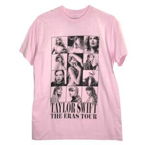 Taylor Swift M NWOT The Eras Tour Pink T-Shirt Short Sleeve Swiftie